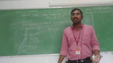 [Digital Circuits] Lec 5.2 - GATE Oriented Problems in Signed&Unsigned Numbers - by Prof.M.Venkatesh