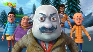 dangerous road trip to switzerland part 05 s12 motu patlu cartoon wow kidz spot