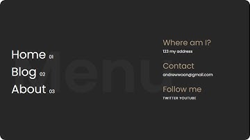 Create Animated Menu with GSAP 3.0