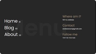 Create Animated Menu with GSAP 3.0