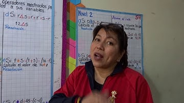 Operadores matemáticos 2° Grado