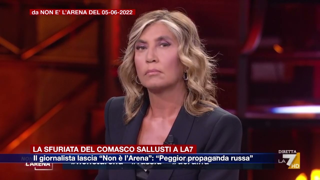 Etg - Sfuriata di Alessandro Sallusti in diretta tv: “Cremlino, un palazzo di m***a”