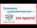 Учёба - это просто! Как легко определить склонение существительных