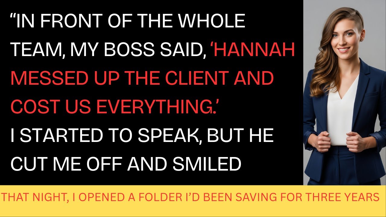 My Boss Blamed Me for His Mistake — I Stayed Quiet Until the Review