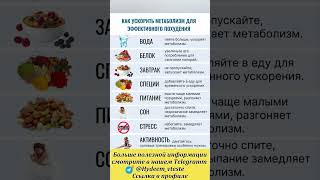 Как ускорить метаболизм