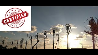 Only Certified Vertical Axis Wind Turbine (VAWT) in the United States ... and the World!!