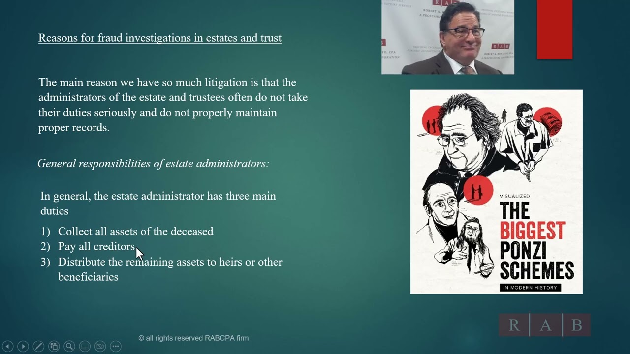 What is Estate and Trust Fraud in New Jersey?