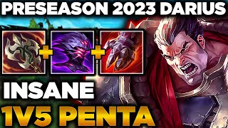 1v5 Pentakill | Ravenous Hydra Is INSANE | Jak'Sho The Protean Darius | S13 Darius Gameplay