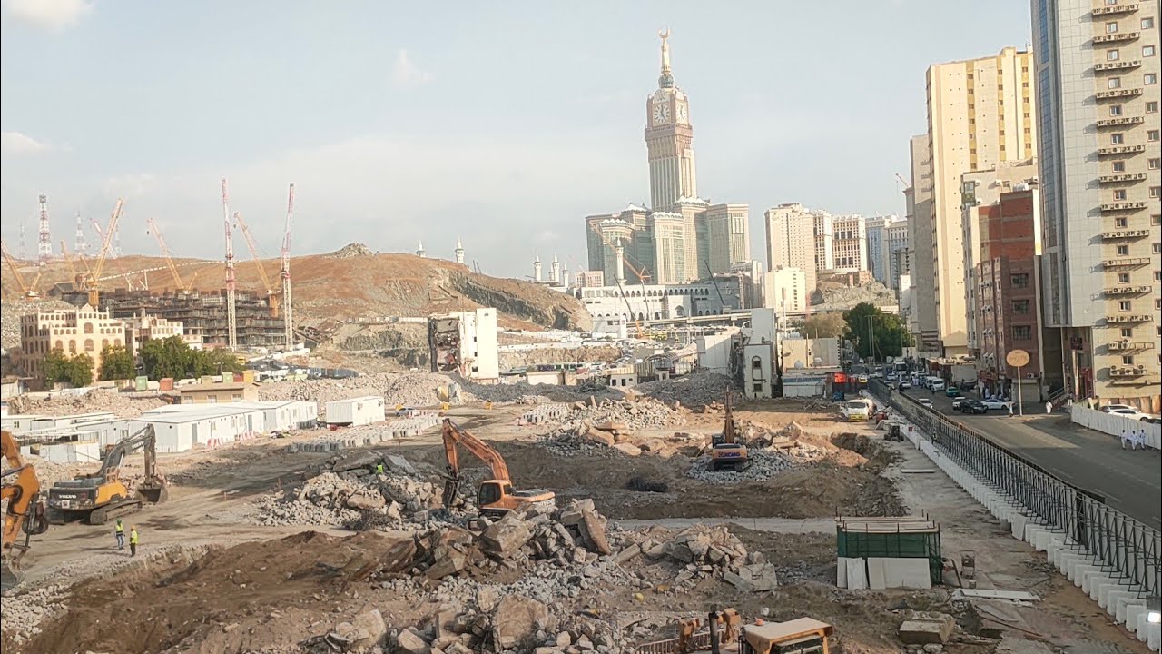 شاهد إزالة حلقة جرول وجولة في شوارع مكة المكرمة 