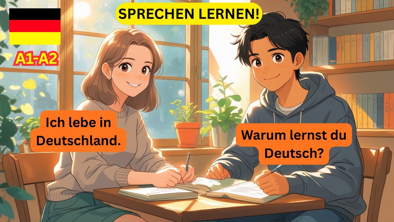 Быстро выучите немецкий 🔥 Разговорный уровень A1–A2 | Легко выучите немецкий