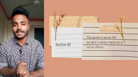 Section 80 of The Penal Code,1860 | General Exceptions