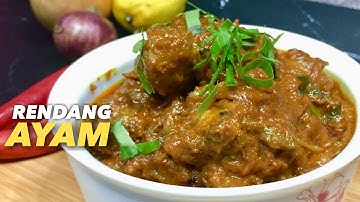 Resepi Rendang Ayam Simple Mudah Dan Sedap | Chicken Rendang Recipe
