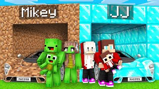 Mikey Family POOR Car vs JJ Family RICH Car in Minecraft (Maizen)