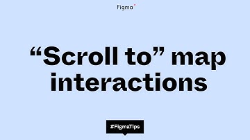 Scroll to map interactions