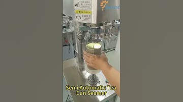 Semi-Automatic Tea Container Sealing Machine: Efficient Packaging Solution for Tea Cans  #shorts