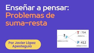 Enseñar a pensar: problemas de SUMA y RESTA