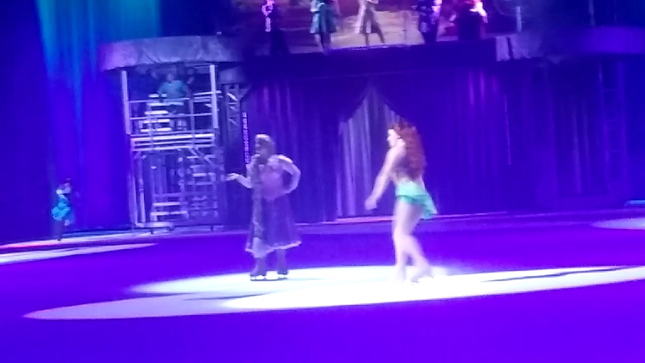 Disney on Ice follow your heart princess segments Part 1 Merida, Tiana and Cindrella