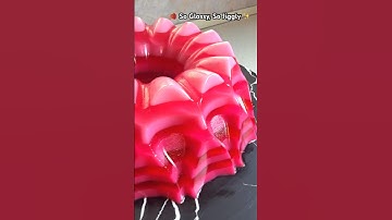 Satisfying jelly layers 🍒 Jelly ASMR #jellycake #jello #asmrsounds #shorts