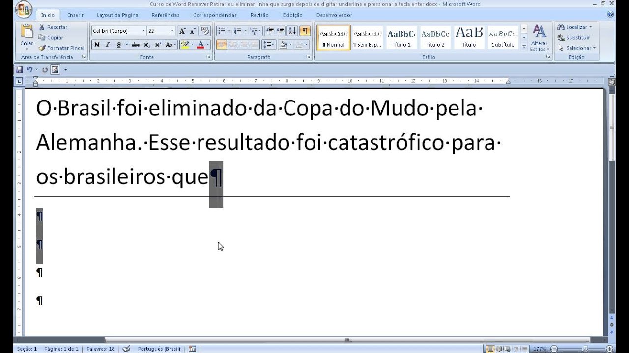 Como evitar a exclusão do texto selecionado ao digitar no Word