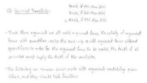 Discrete Mathematics  - Arguments with Quantifiers