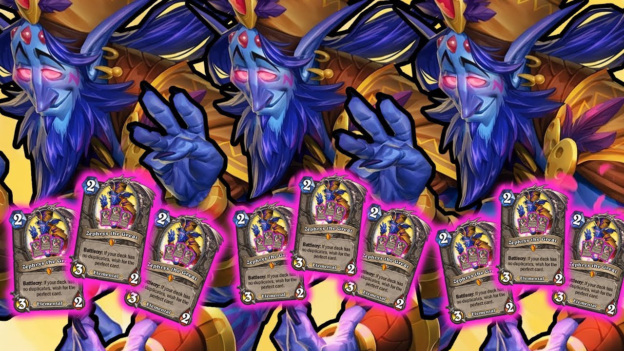 Playing Zephrys 10 TIMES in a Single Game | Saviors of Uldum | Hearthstone  - YouTube