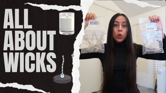 ALL ABOUT WICKS  How To Choose The Correct Size Wick + How I Wicked My  Candle Jars! 