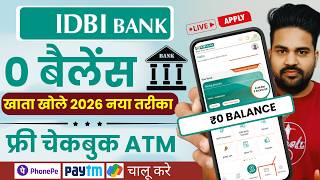 Idbi Bank Zero Balance Account Opening Online Video Kyc | Idbi Zero Balance Account 2026 | Idbi Bank