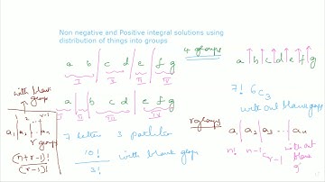 Jee Advanced Part I Non negative and positive integral solutions by Saritha