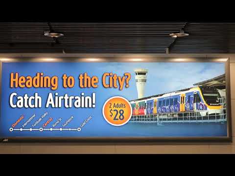 Brisbane to the airport by train and bus, during COVID-19. John Coyle video.