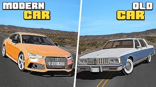 Modern car VS. Old car - BeamNG Drive