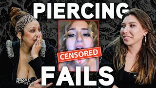 Tattoo shop piercers reacting to IG piercing FAILS - Ep. 5