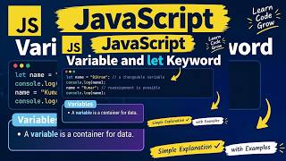 Full 🚀 JavaScript Tutorial for Beginners – Part 3 | Variables: let Update