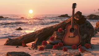 Relaxing Guitar Music - Peaceful Acoustic Guitar And Sunset Melody For Stress Relief