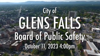 City of Glens Falls - Board of Public Safety,  October 11, 2023 - 4:00pm