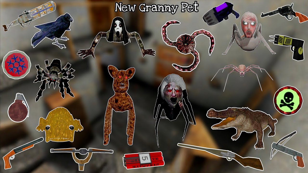 Все питомцы бабушки и новая собака против всего неограниченного оружия 😱🤣