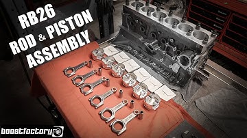 RB26 FULL ENGINE BUILD || Episode 7: Assembling Rods & Pistons + Ring Installation