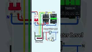 Automatic water level control wiring ⚡ cannection #youtube #waterpump #industrial #vairal #motor
