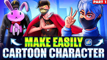 How To Make Your Own Cartoon Character Like RUOK FF and R3D FF in Android 📲