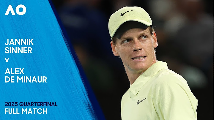 Jannik Sinner v Alex de Minaur Full Match | Australian Open 2025 Quarterfinal