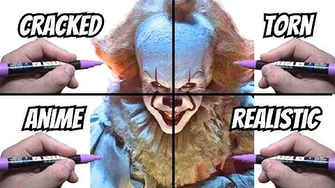 Drawing Pennywise From IT — 4 Amazingly Different Styles! 