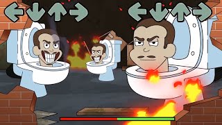 FNF SKIBIDI TOILET: ORIGIN of the SPEAKERMAN... in Friday Night Funkin' be like
