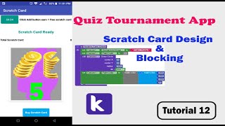 Quiz Tournament & Earning App Scratch Card Design & Blocking (Tutorial 12) screenshot 5