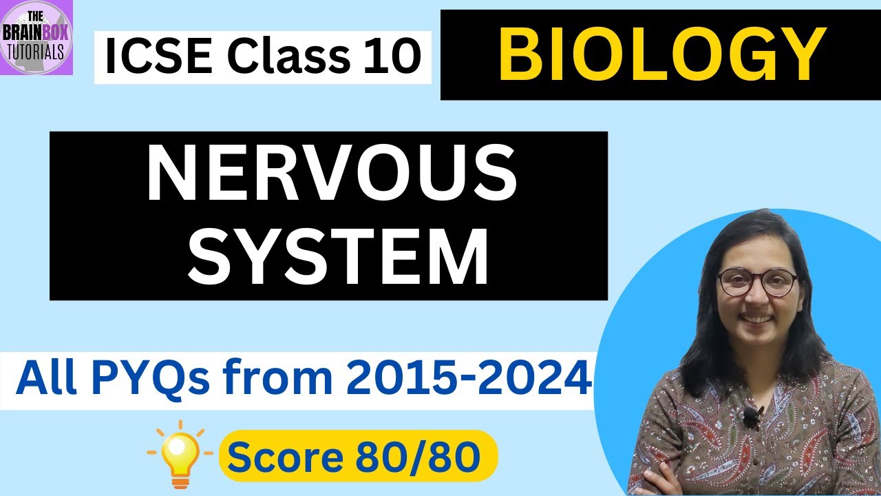 ICSE Class 10 Biology Nervous System PYQs + Solution - YouTube