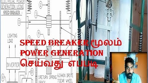 HOW TO FABRICATE SPEED BREAKER POWER GENERATION / TAMIL
