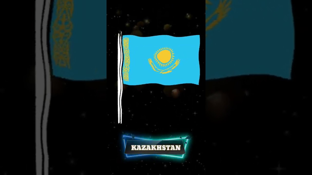 KAZAKHSTAN - National flag.