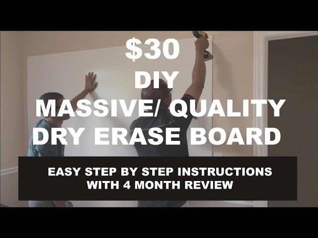 How to Make a Big DIY Whiteboard For Under $30