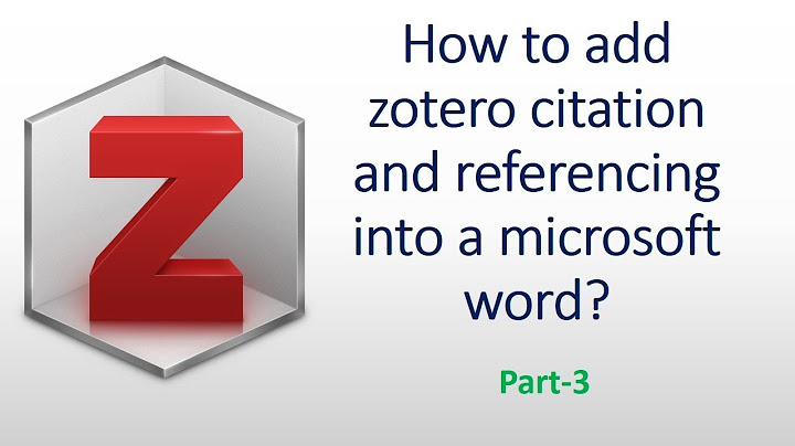 Lỗi không thể add citation trên zotero vào word