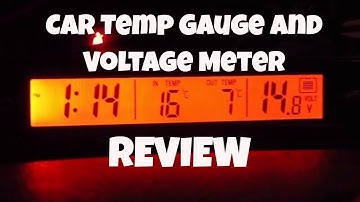 CHEAP Voltmeter (VST-7013V) and Dual Temp Gauge for your CAR wth ICE WARNING