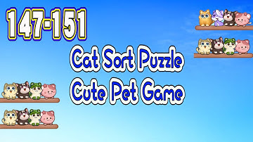 Cat Sort Puzzle Level 147-151