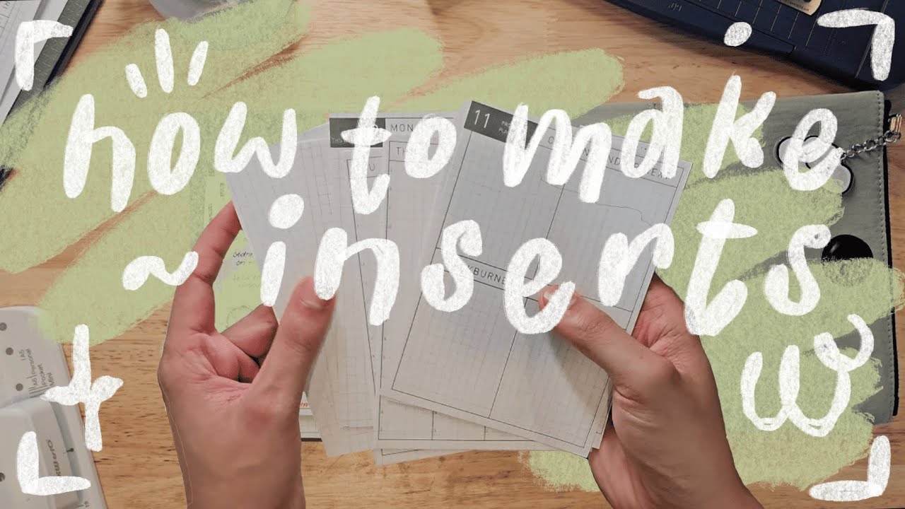 How To Make (and Size!) Your Own Ring Planner Inserts - YouTube